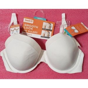Warner's Underwire Bra 36B Lace Contour Full Coverage Smooth FX Flexible Cups